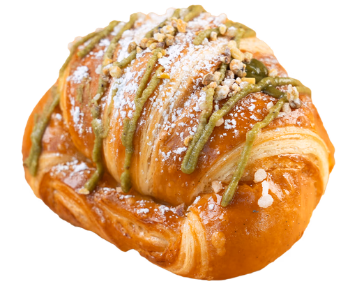 Pistachio croissant filled with Bronte pistachio cream — Pistacchio Miami